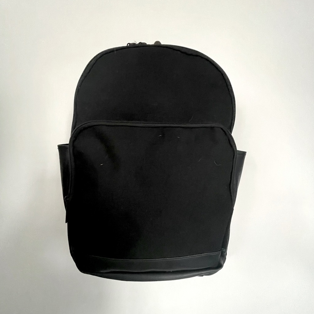Classic Black Women's Backpack - Minimal Everyday Pack